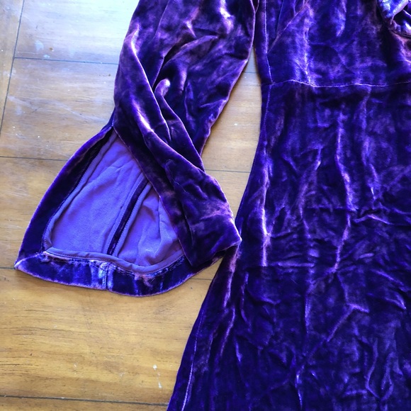 NWT Sandro Purple Velvet Emily Dress - Size M - Picture 8 of 10